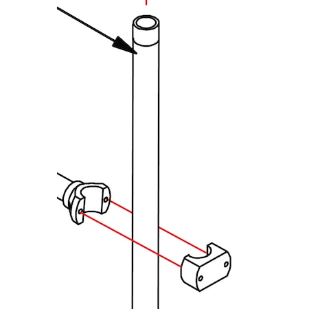 Bk Resources Pre-Rinse Riser, 24" Riser Pipe Replacement BK-PR-24RP-G